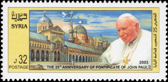 Zegels van paus Johannes Paulus II op internet