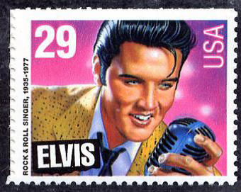 Elvis Presley, the king of rock 'n roll.